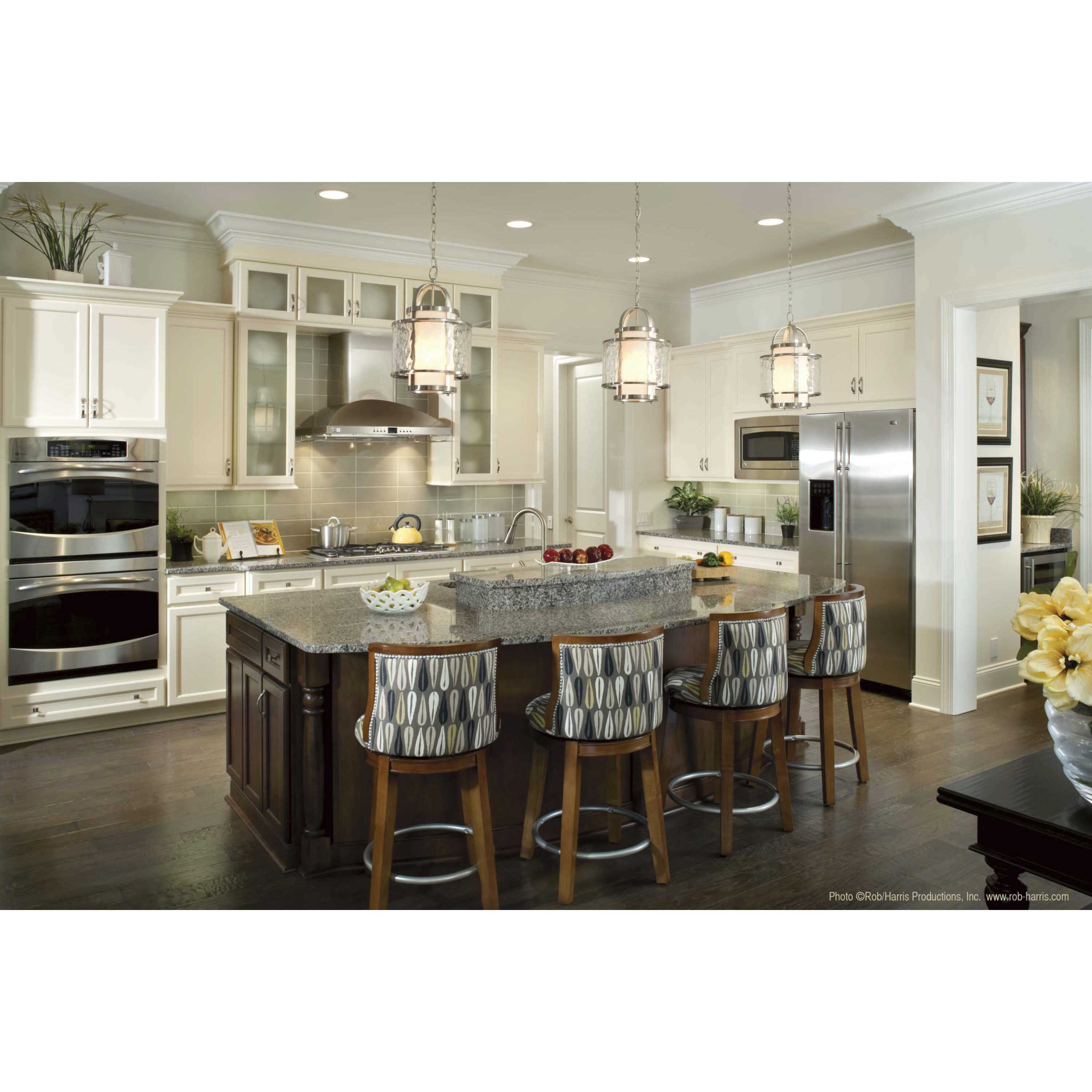 Bay Court 1 Light 11.75 inch Brushed Nickel Foyer Pendant Ceiling Light